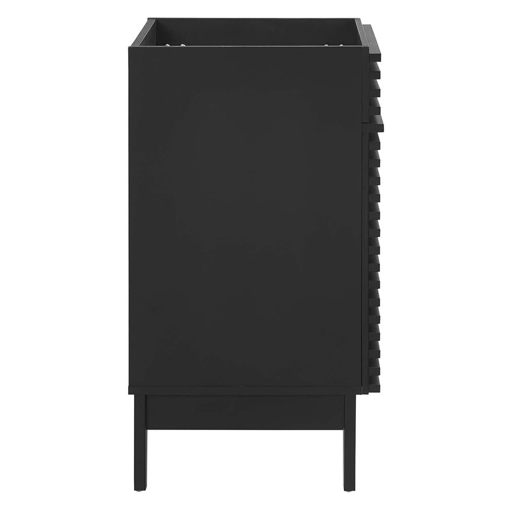 Render 24" Bathroom Vanity Cabinet (Sink Basin Not Included) in Black by Modway - Image 2