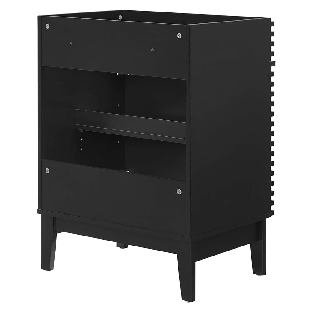 Render 24" Bathroom Vanity Cabinet (Sink Basin Not Included) in Black by Modway - Image 4