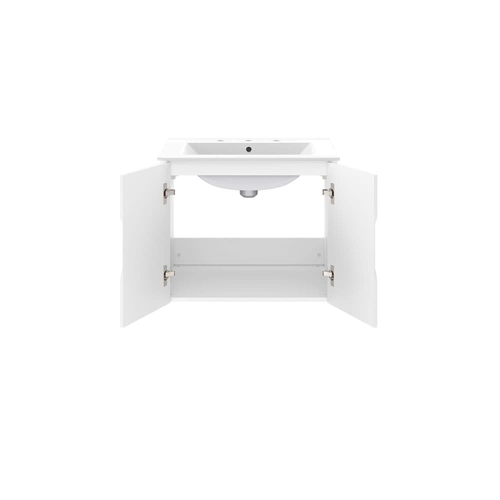 Vitality 24" Bathroom Vanity in White White by Modway - Image 4