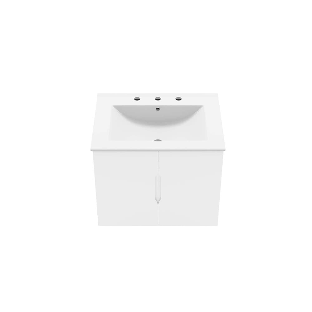 Vitality 24" Bathroom Vanity in White White by Modway - Image 6