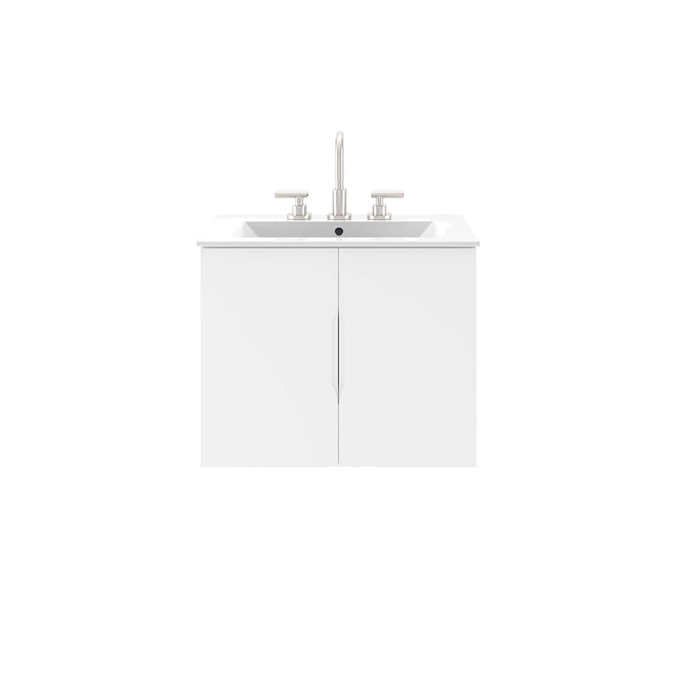 Vitality 24" Bathroom Vanity in White White by Modway - Image 7