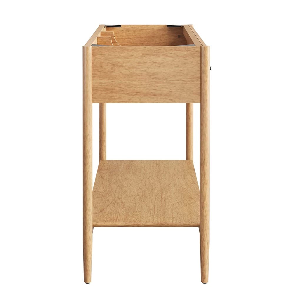 Zaire 48" Double Sink Compatible Bathroom Vanity Cabinet (Sink Basin Not Included) in Natural by Modway - Image 4