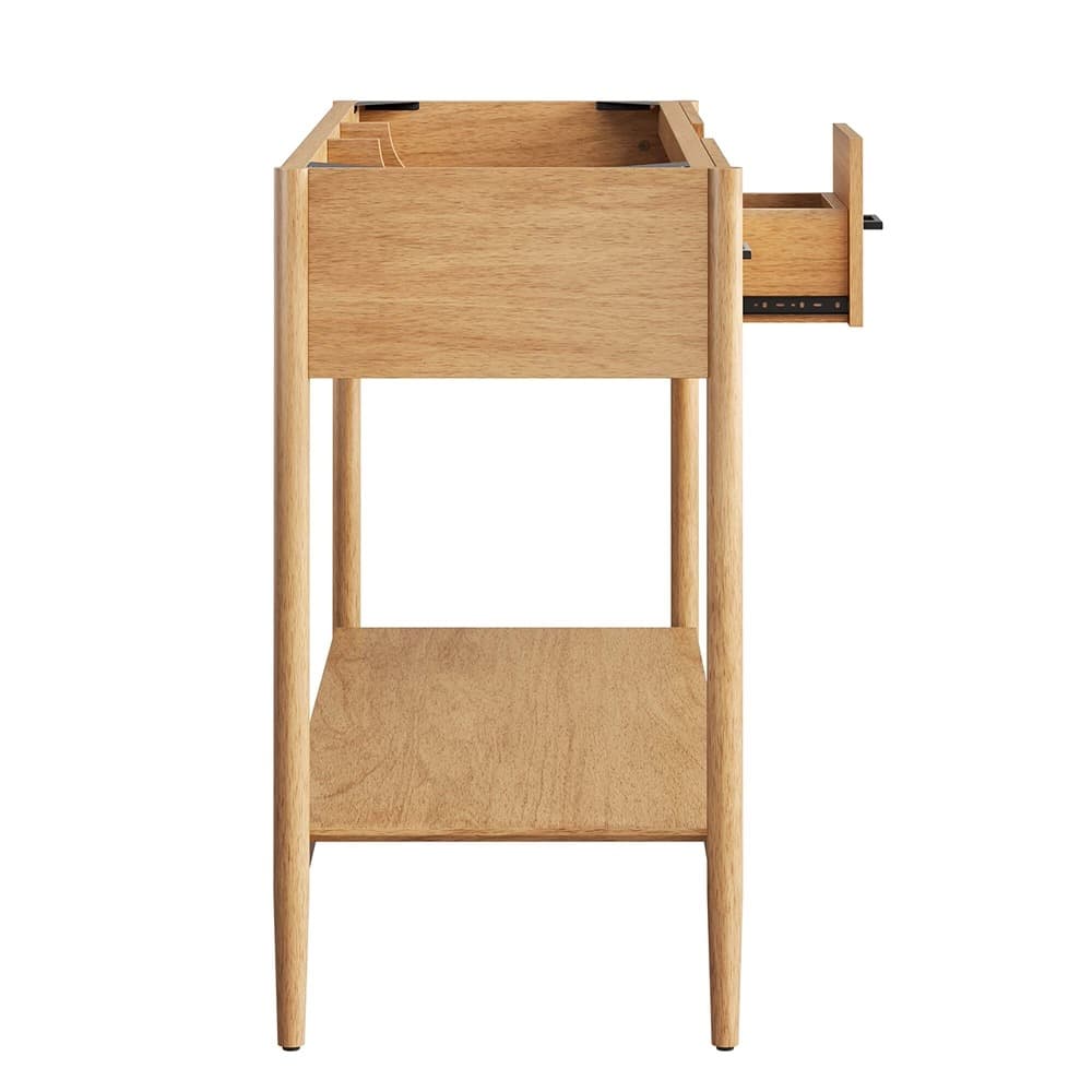 Zaire 48" Double Sink Compatible Bathroom Vanity Cabinet (Sink Basin Not Included) in Natural by Modway - Image 8