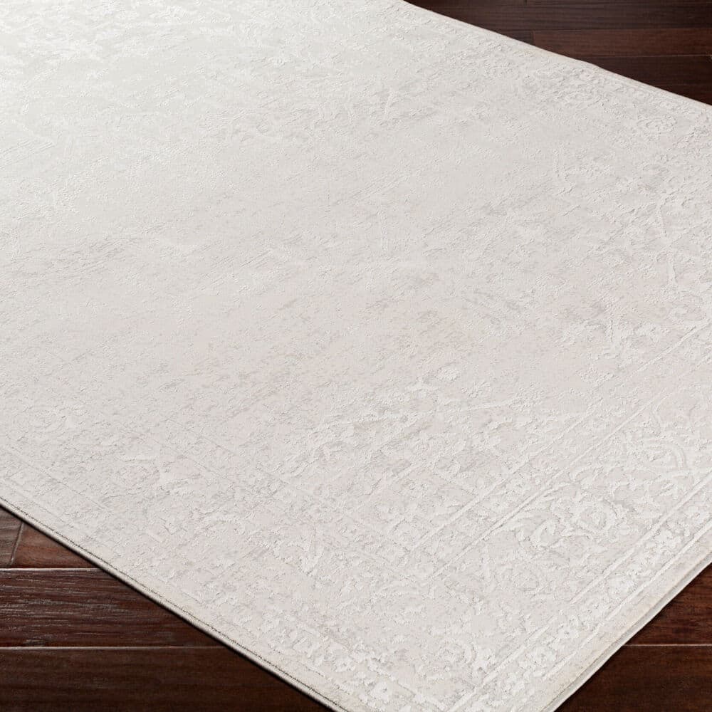 Aisha Gray Machine Woven Rug by Livabliss - Image 3