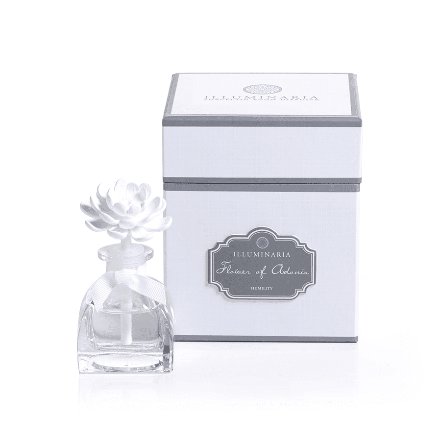 Illuminaria Flower of Adonis Mini Porcelain Diffuser by Zodax
