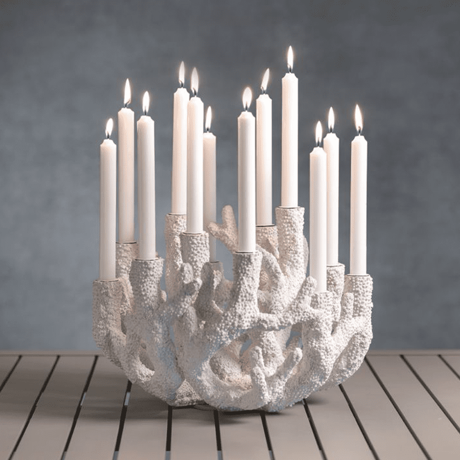 Cayo Coral 12-Tier Taper Holder by Zodax
