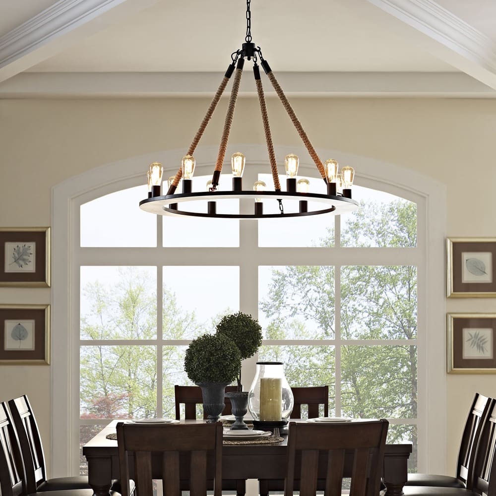 Encircle Chandelier in Brown by Modway - Image 2