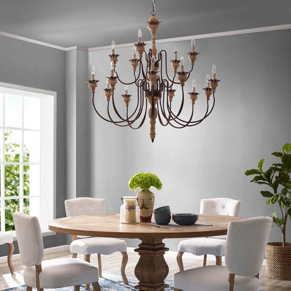Nobility Pendant Light Ceiling Candelabra Chandelier by Modway - Image 5