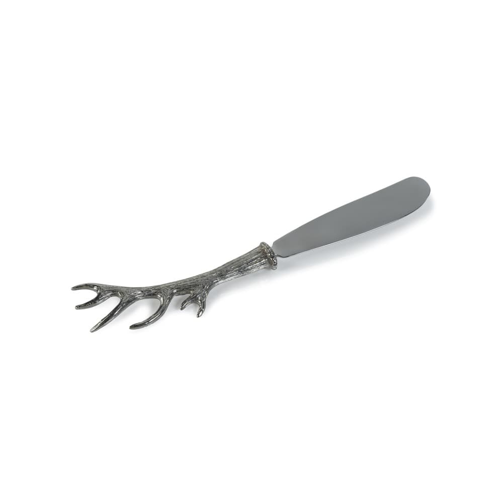 Malachi Antler Design Pewter Butter & Cheese Knife by Zodax