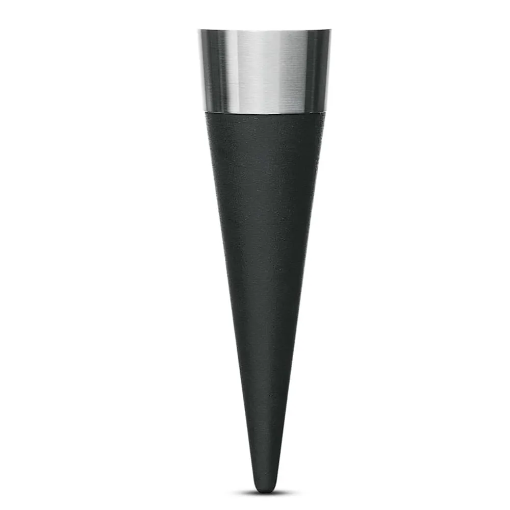 GC Wine Stopper Black/Steel H: 3.5" Ø: 1" by Rosendahl