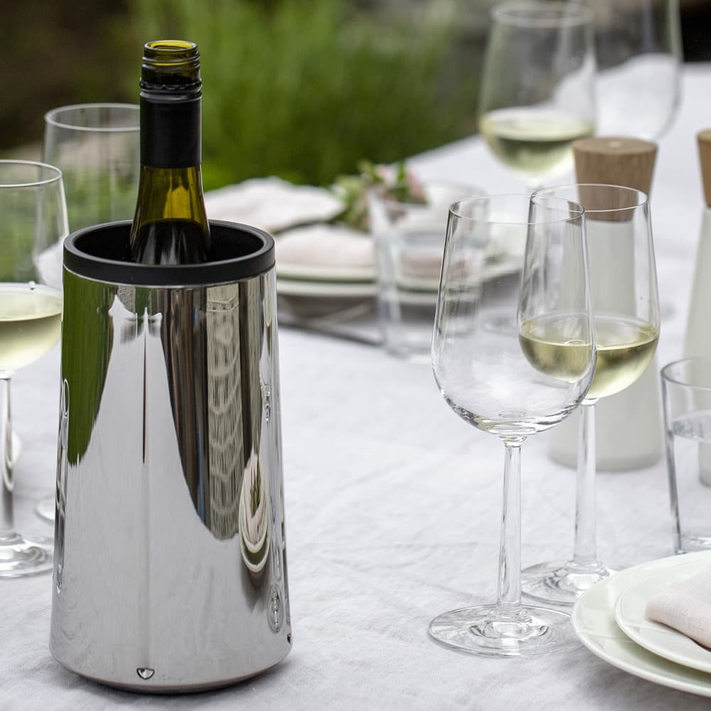 GC Wine Cooler Steel H: 8.9" Ø: 4.9" by Rosendahl - Image 4
