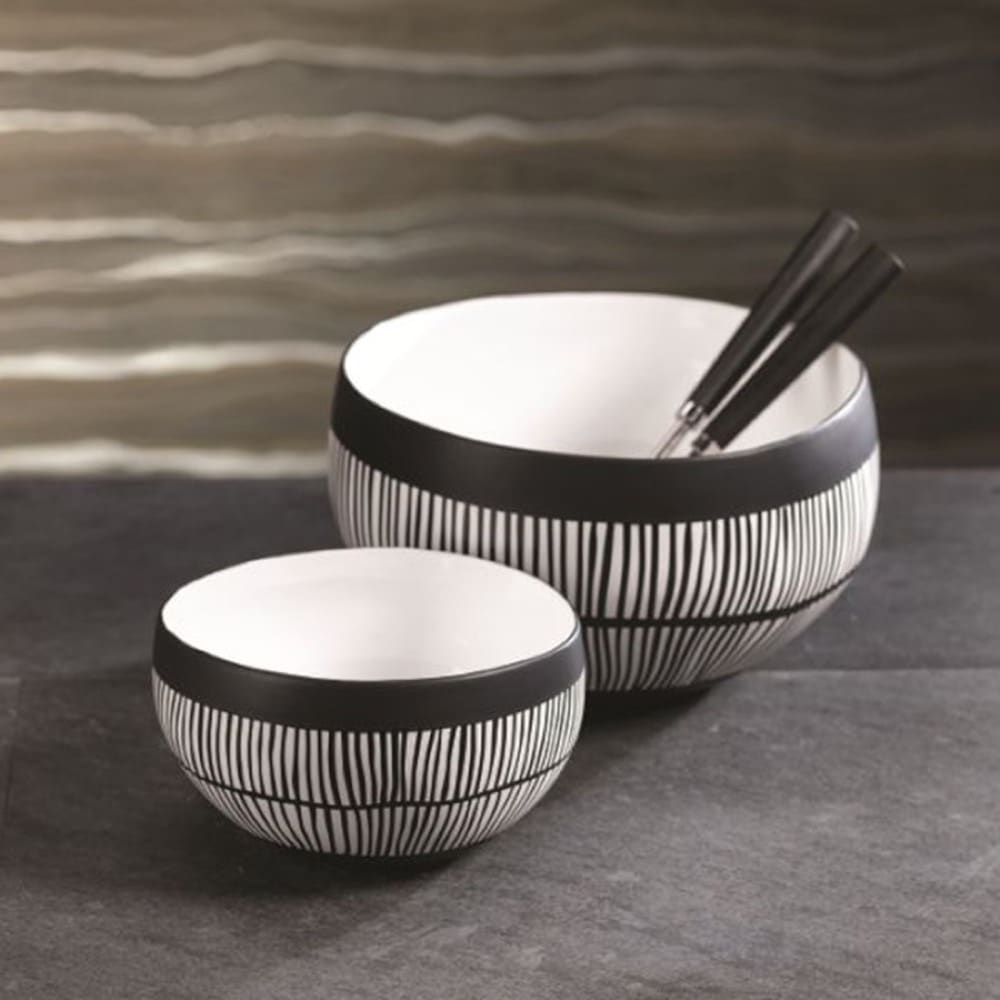 Portofino Ceramic Bowls in 2 Sizes by Zodax - Image 2