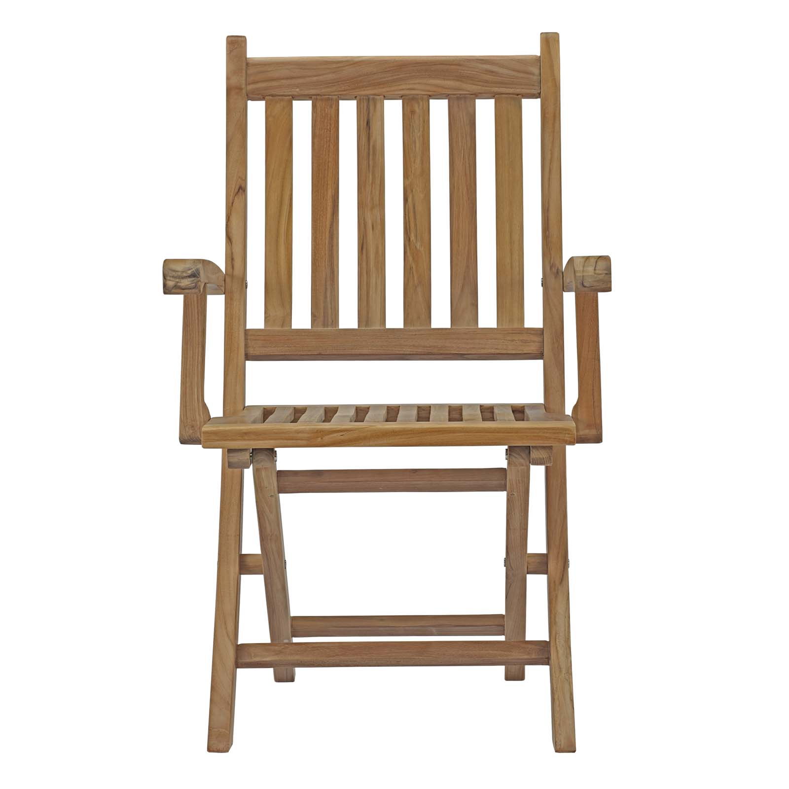 Marina Outdoor Patio Teak Folding Chair in Natural by Modway - Image 5