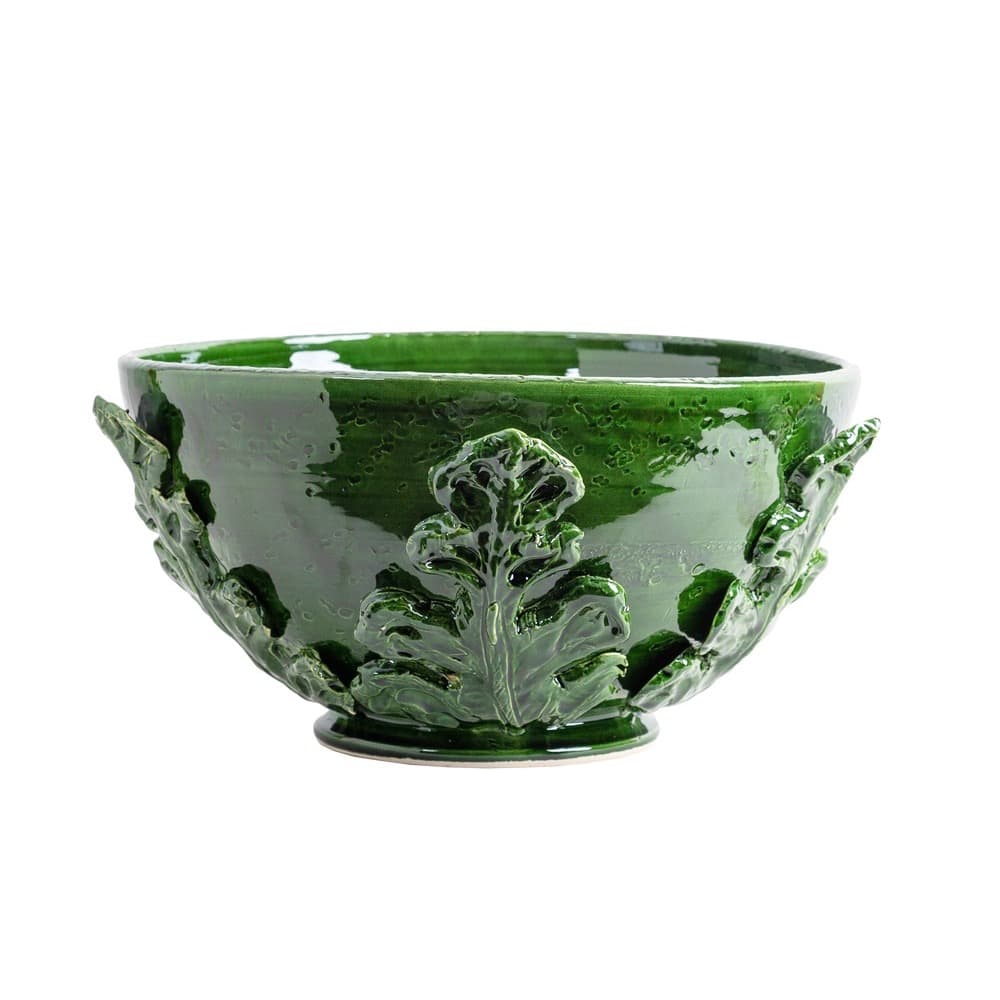 Greco Bowl with Green Leaves by Abigails