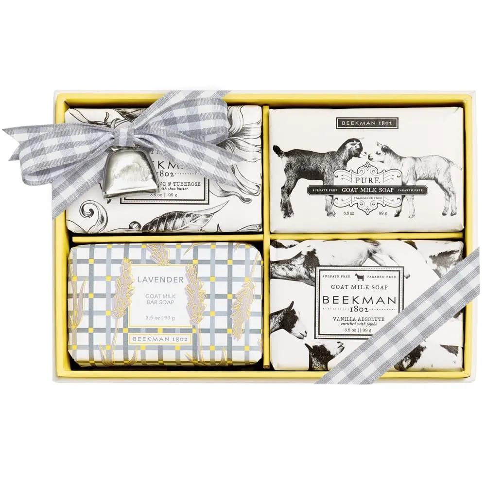 Goat Milk Bar Soap Gift Box #2 Set of 4 by Beekman 1802