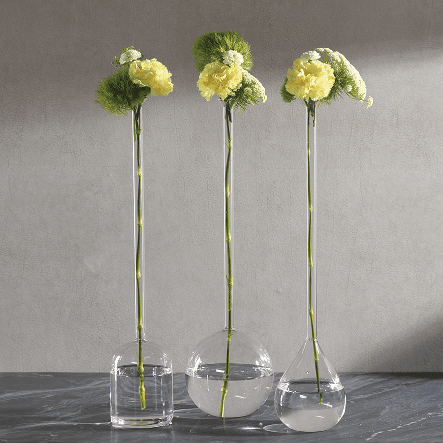Long Neck Mouth Blown Vases by Zodax