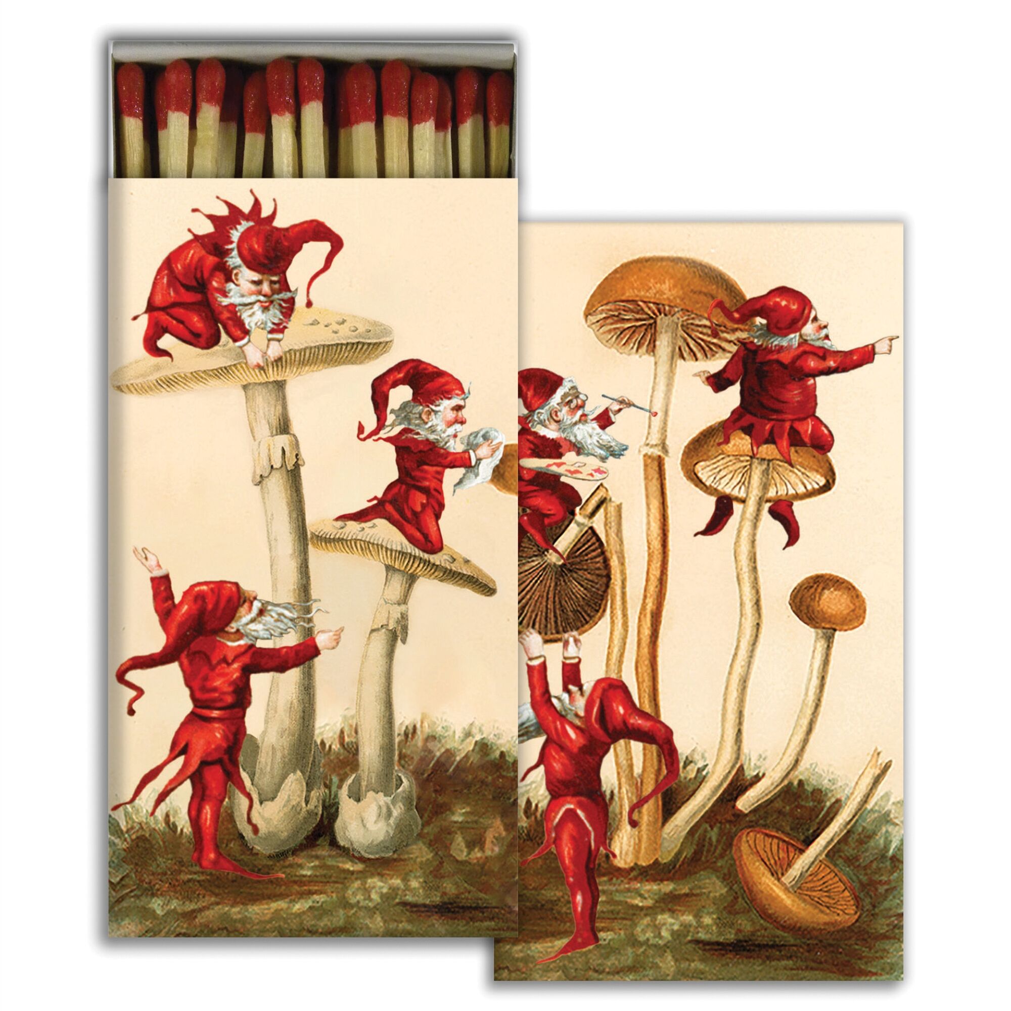 Merry Mushrooms Matches Set of 6 Boxes by HomArt
