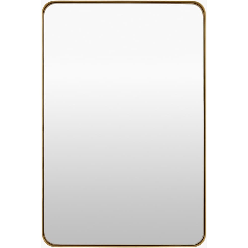 Carbondale Matte Gold Accent Mirror by Livabliss