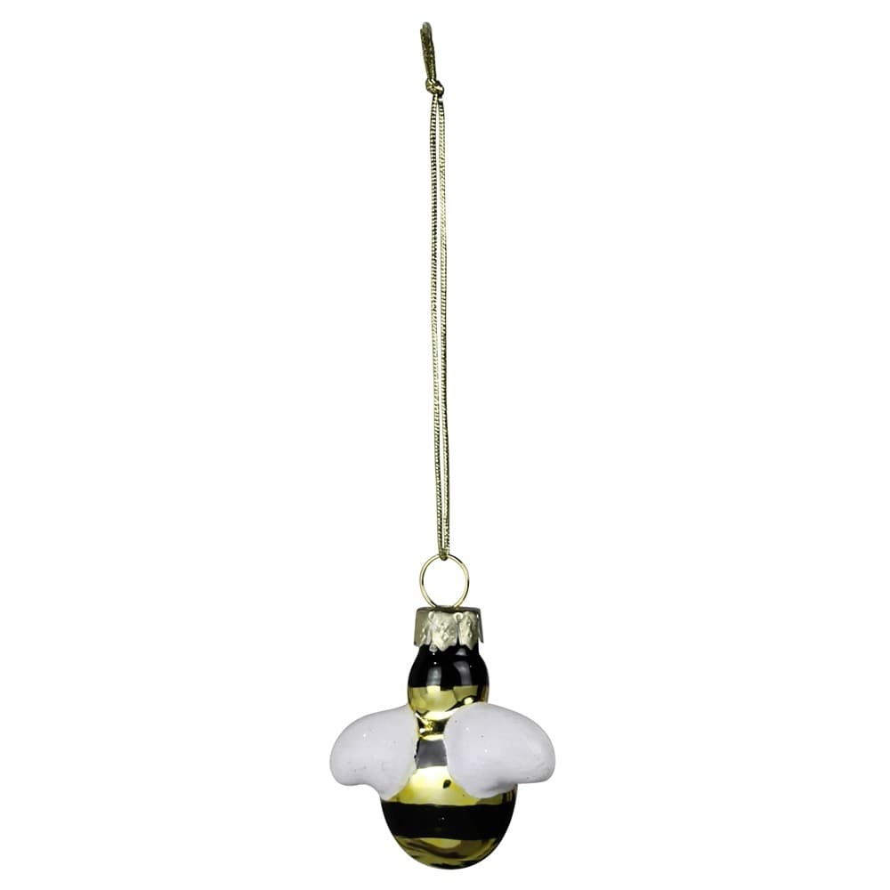 Tiny Glass Bee Ornaments Set of 5 by HomArt - Image 3