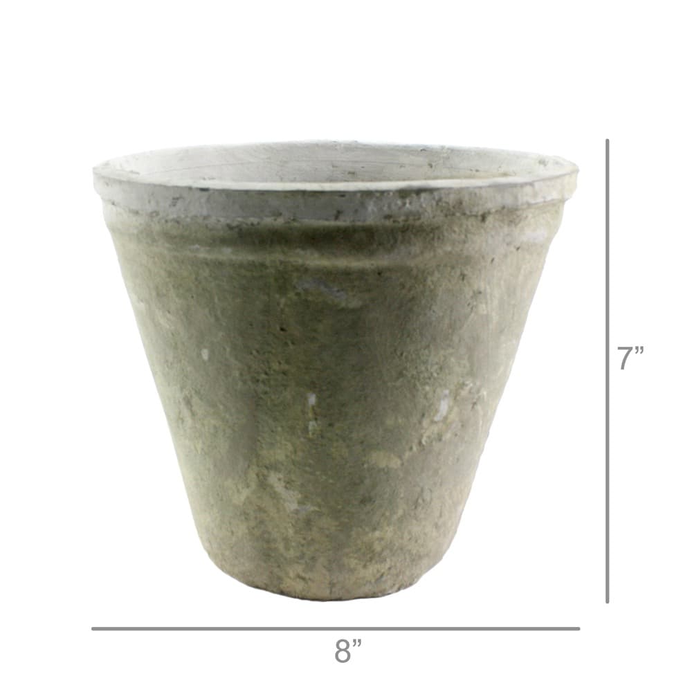 Large Rustic Terra Cotta Short Tomato Pot by HomArt - Image 3
