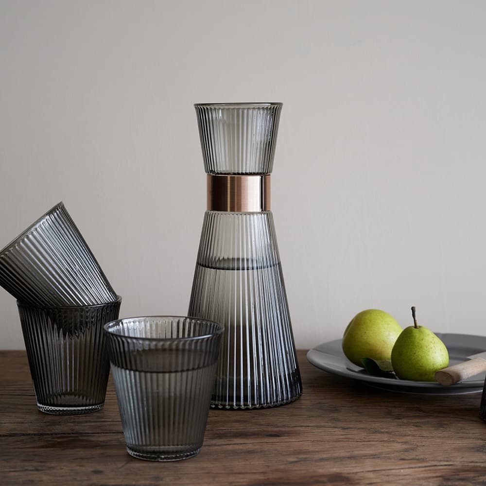 Grand Cru Nouveau Water Carafe Smoke H: 10" Ø: 4.5" 33.8 oz by Rosendahl - Image 5