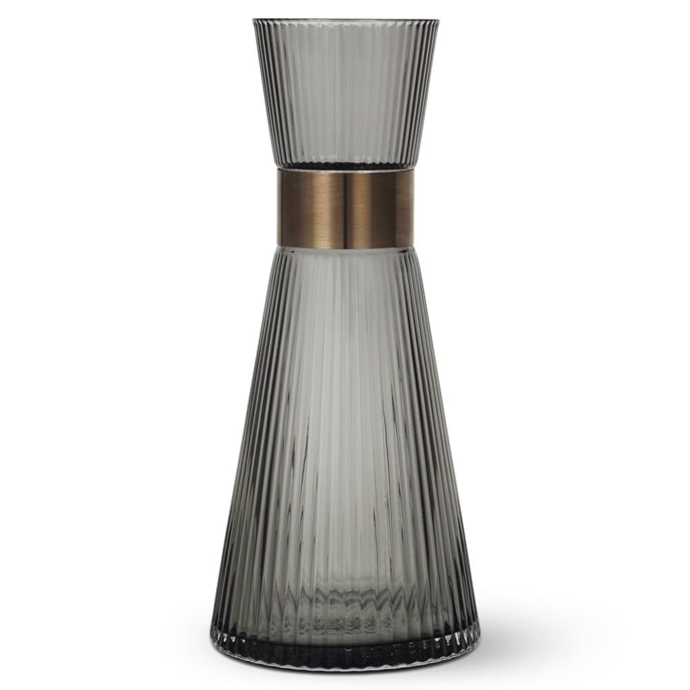 Grand Cru Nouveau Water Carafe Smoke H: 10" Ø: 4.5" 33.8 oz by Rosendahl