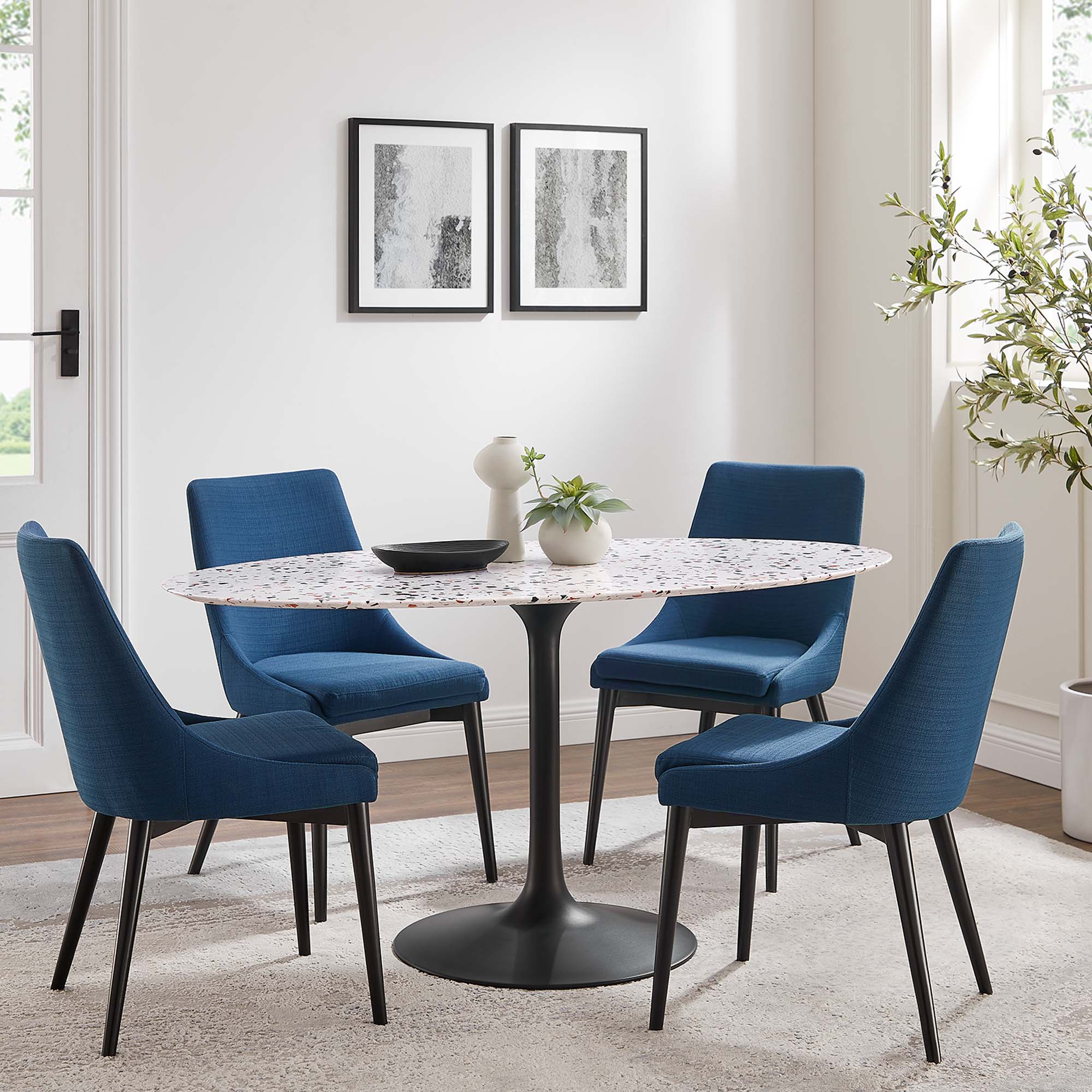 Lippa 60" Oval Terrazzo Dining Table by Modway - Image 6