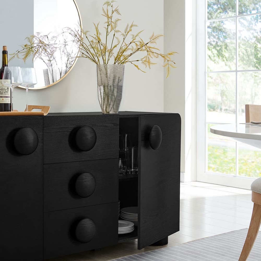 Sonnet 57" Sideboard Storage Cabinet by Modway in Black by Modway - Image 12
