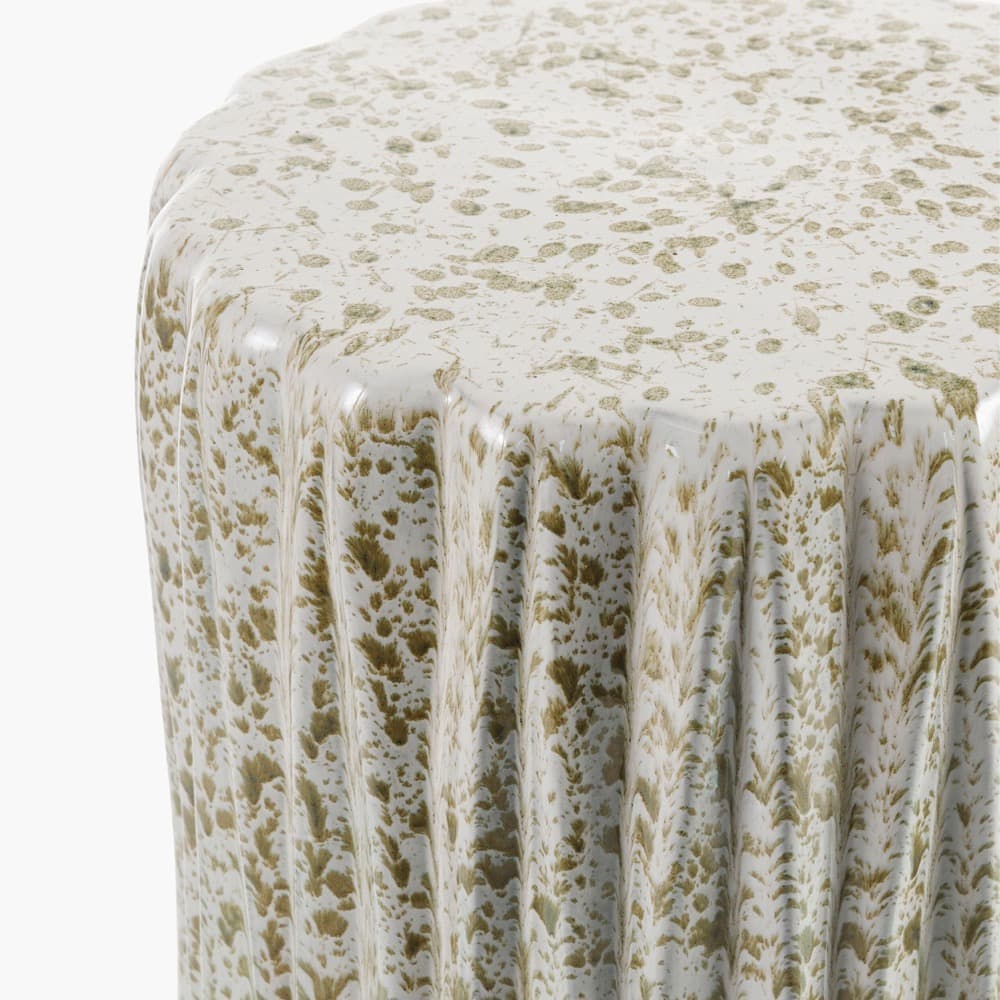 Aynor Cream Ceramic Garden Stool by Livabliss - Image 2
