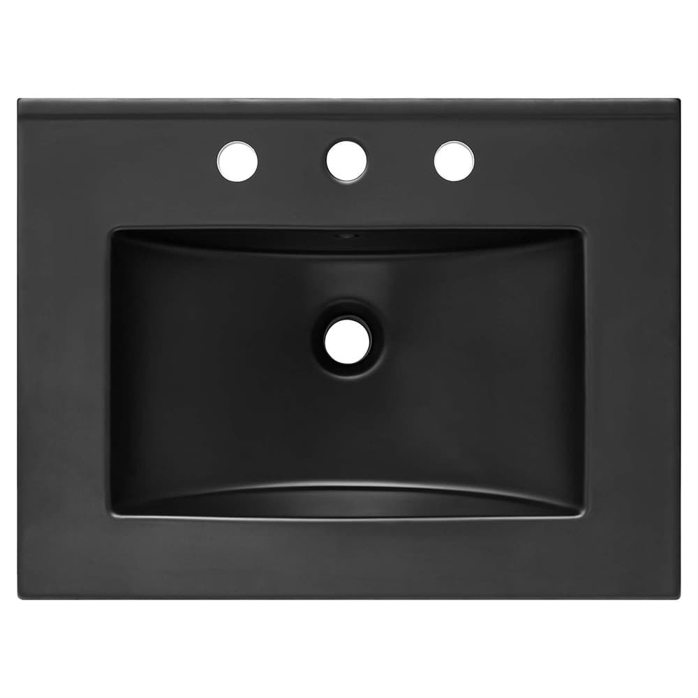 Cayman 24" Bathroom Sink in Black by Modway - Image 4