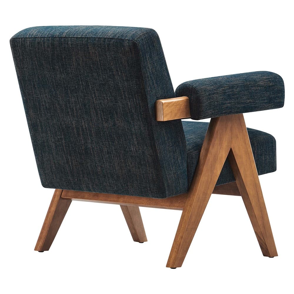 Lyra Fabric Armchair in Azure Fabric by Modway - Image 5