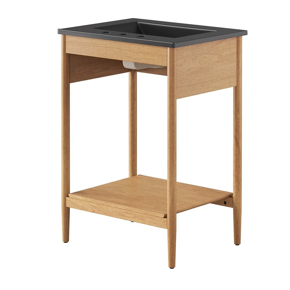 Zaire 24" Bathroom Vanity in Natural Black by Modway - Image 5