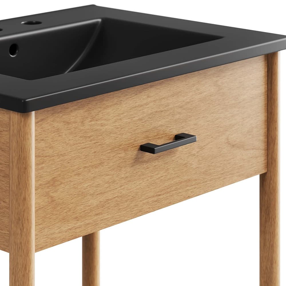 Zaire 24" Bathroom Vanity in Natural Black by Modway - Image 7
