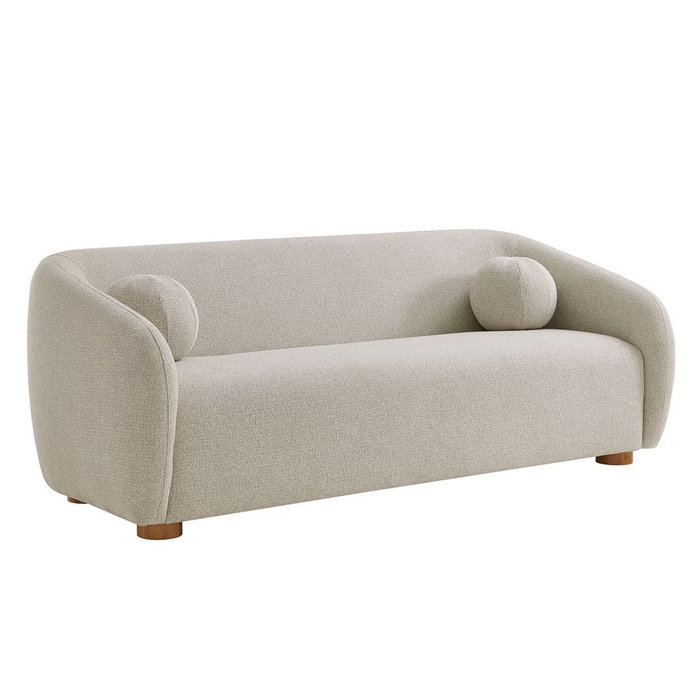 Holland 85" Chenille Fabric Sofa in Dove Gray by Modway