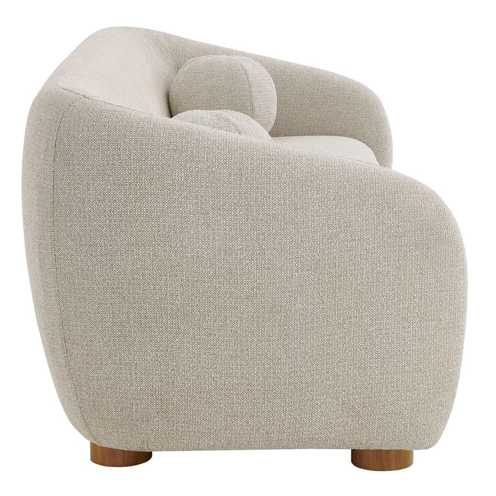Holland 85" Chenille Fabric Sofa in Dove Gray by Modway - Image 5