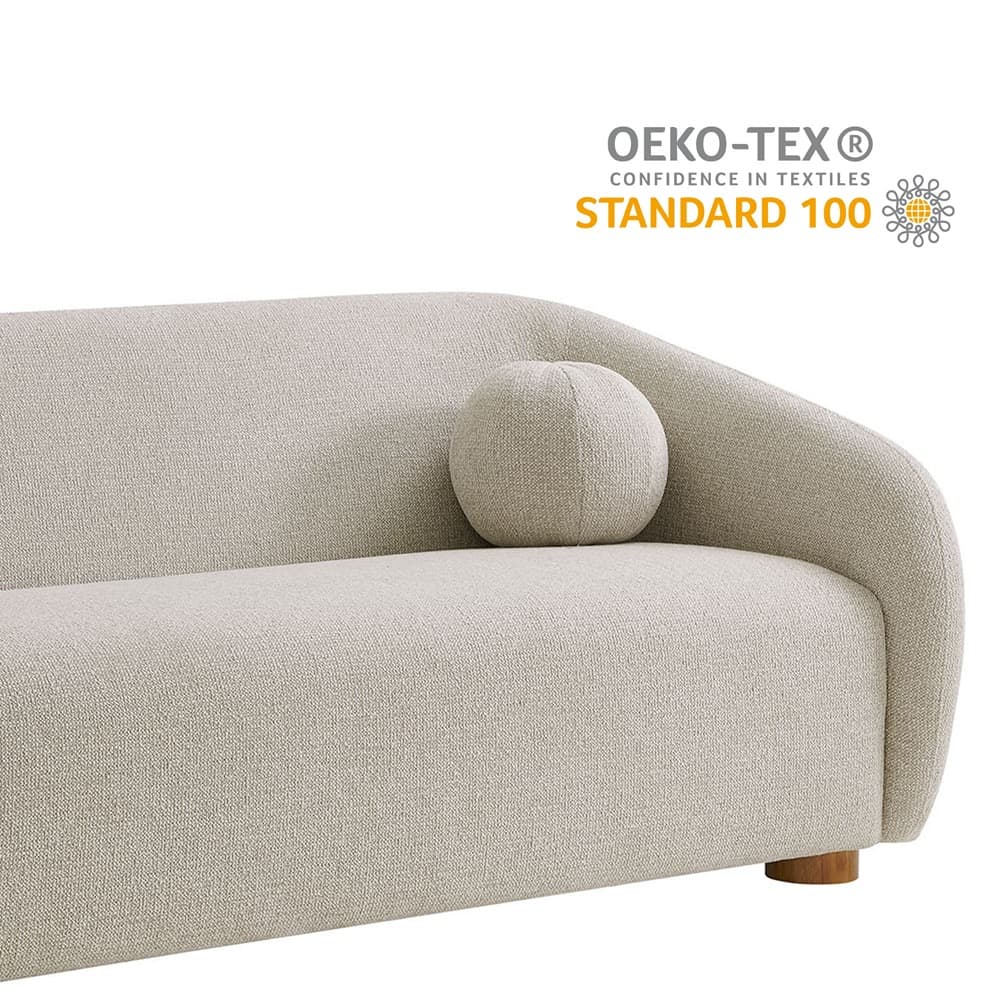 Holland 85" Chenille Fabric Sofa in Dove Gray by Modway - Image 4
