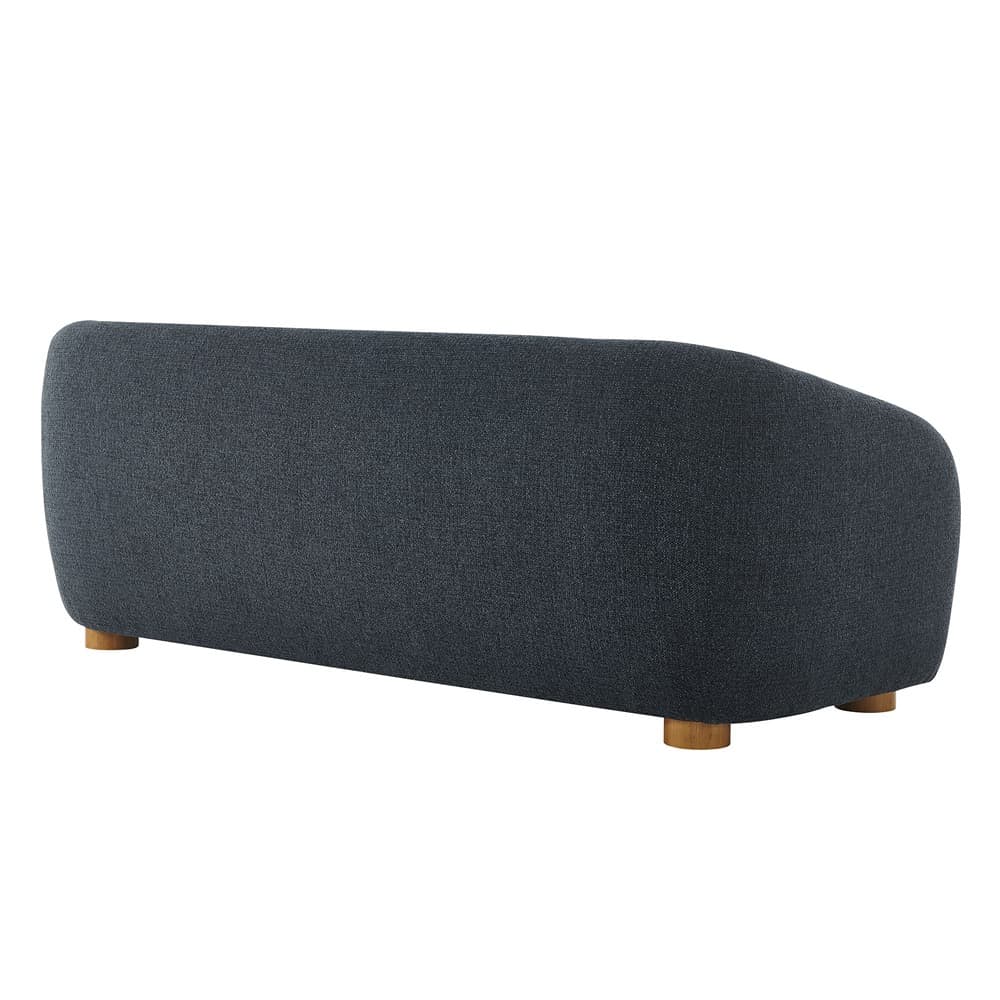 Holland 85" Chenille Fabric Sofa in Navy by Modway - Image 6