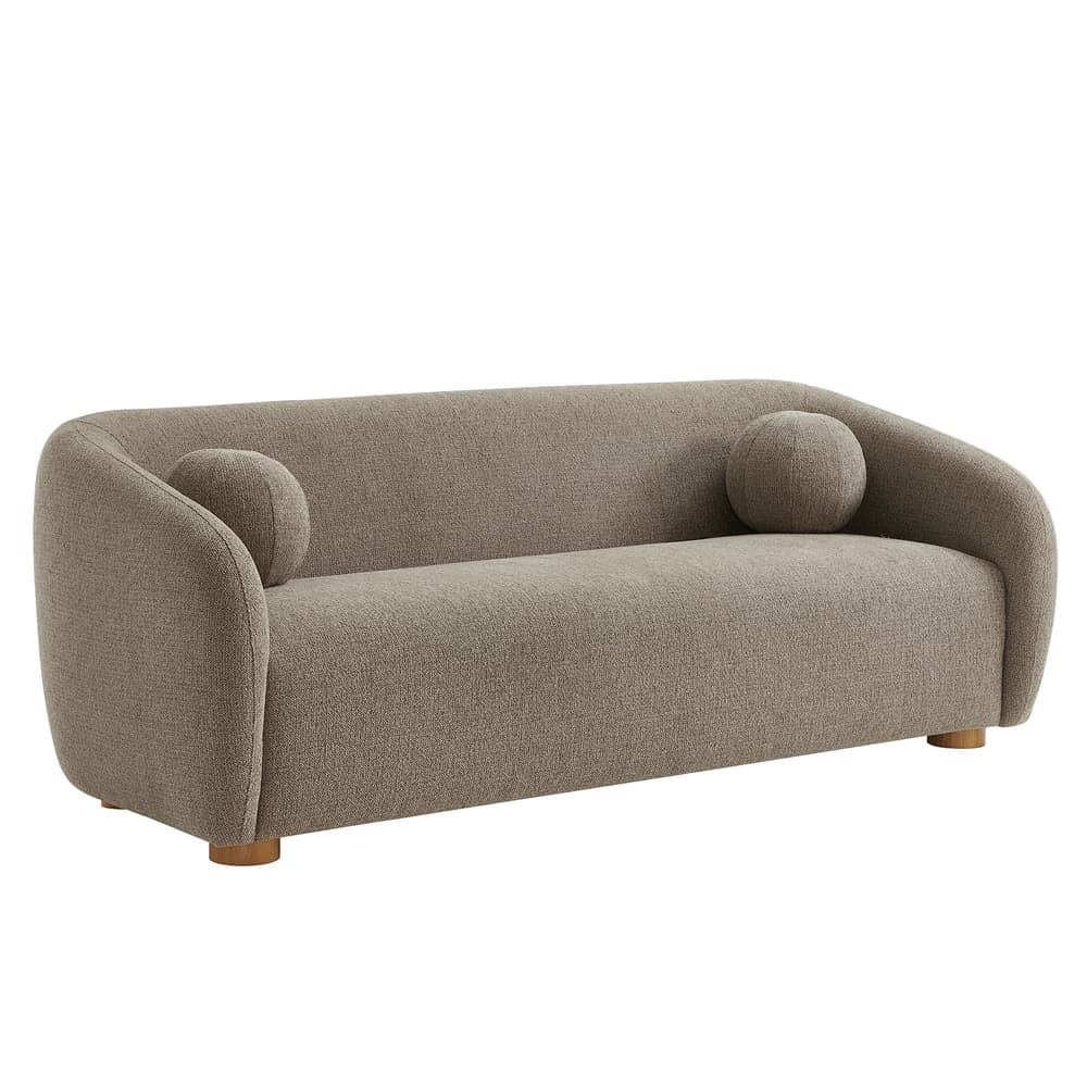 Holland 85" Chenille Fabric Sofa in Taupe by Modway