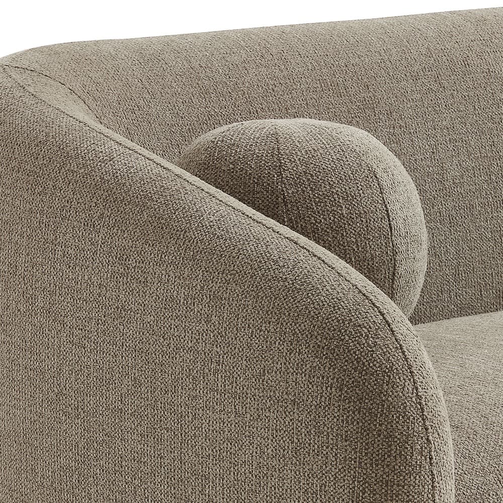 Holland 85" Chenille Fabric Sofa in Taupe by Modway - Image 8