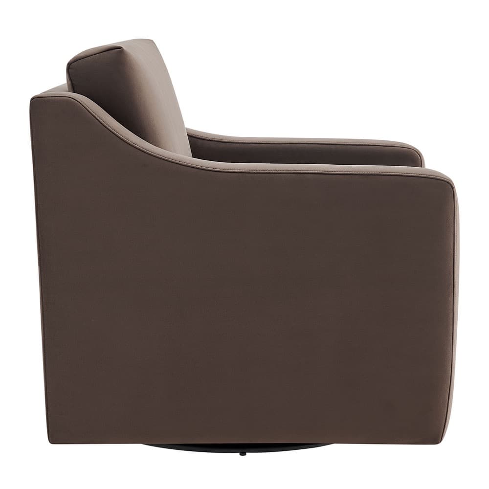 Liora Performance Velvet Armchair in Chocolate by Modway - Image 4