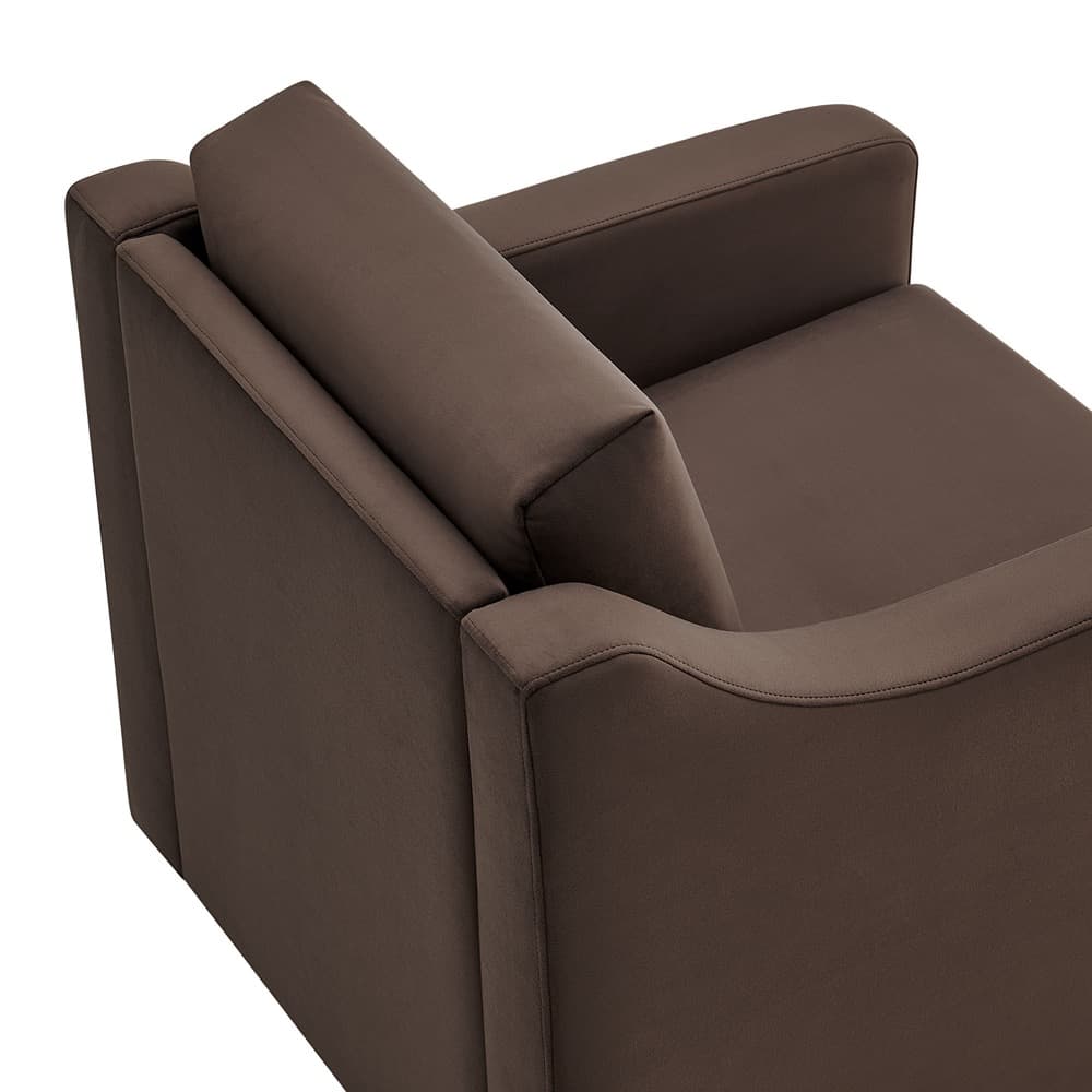 Liora Performance Velvet Armchair in Chocolate by Modway - Image 7