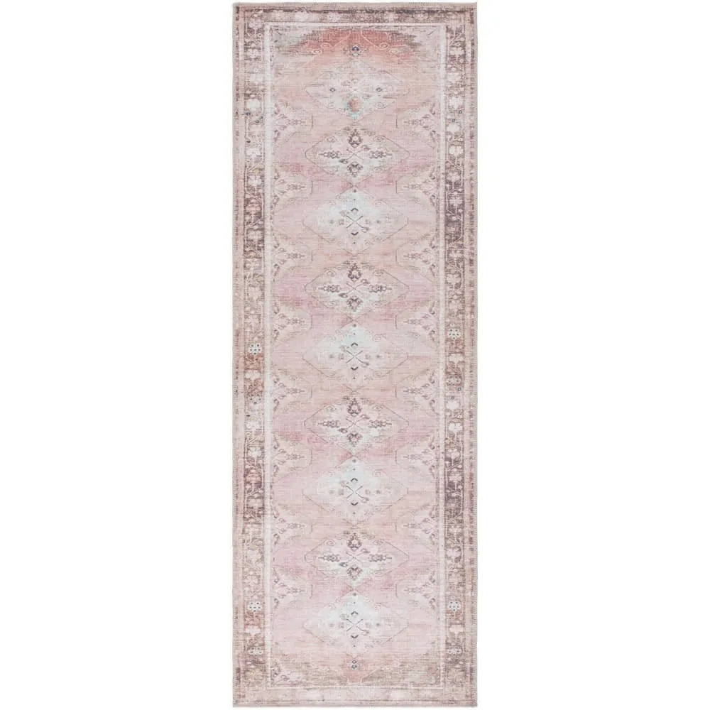 Amelie Dusty Pink Machine Woven Rug by Livabliss - Image 5