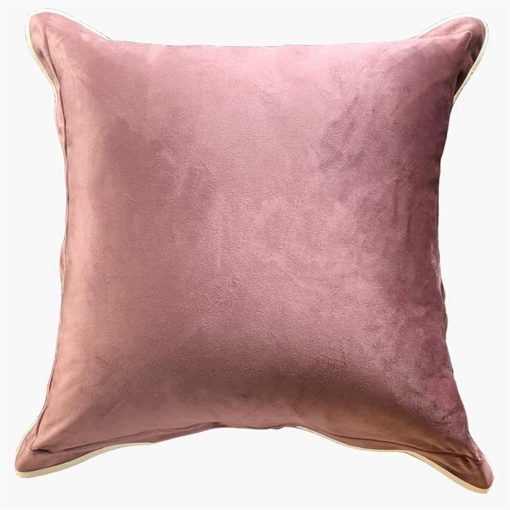 Deep Pink Velvet Pillow by HomArt