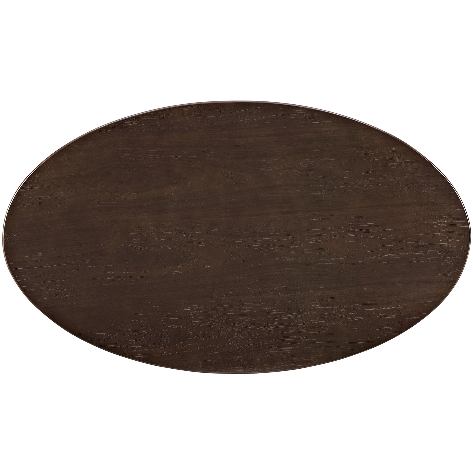 Lippa 48" Oval Shaped Walnut Coffee Table in Walnut by Modway - Image 5