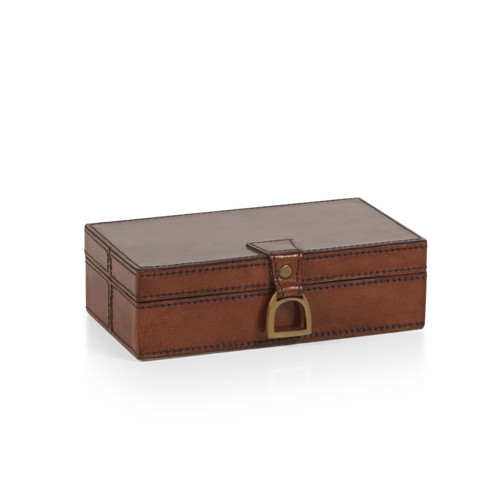 Chadwell Rectangular Leather Decorative Boxes by Zodax - Image 2