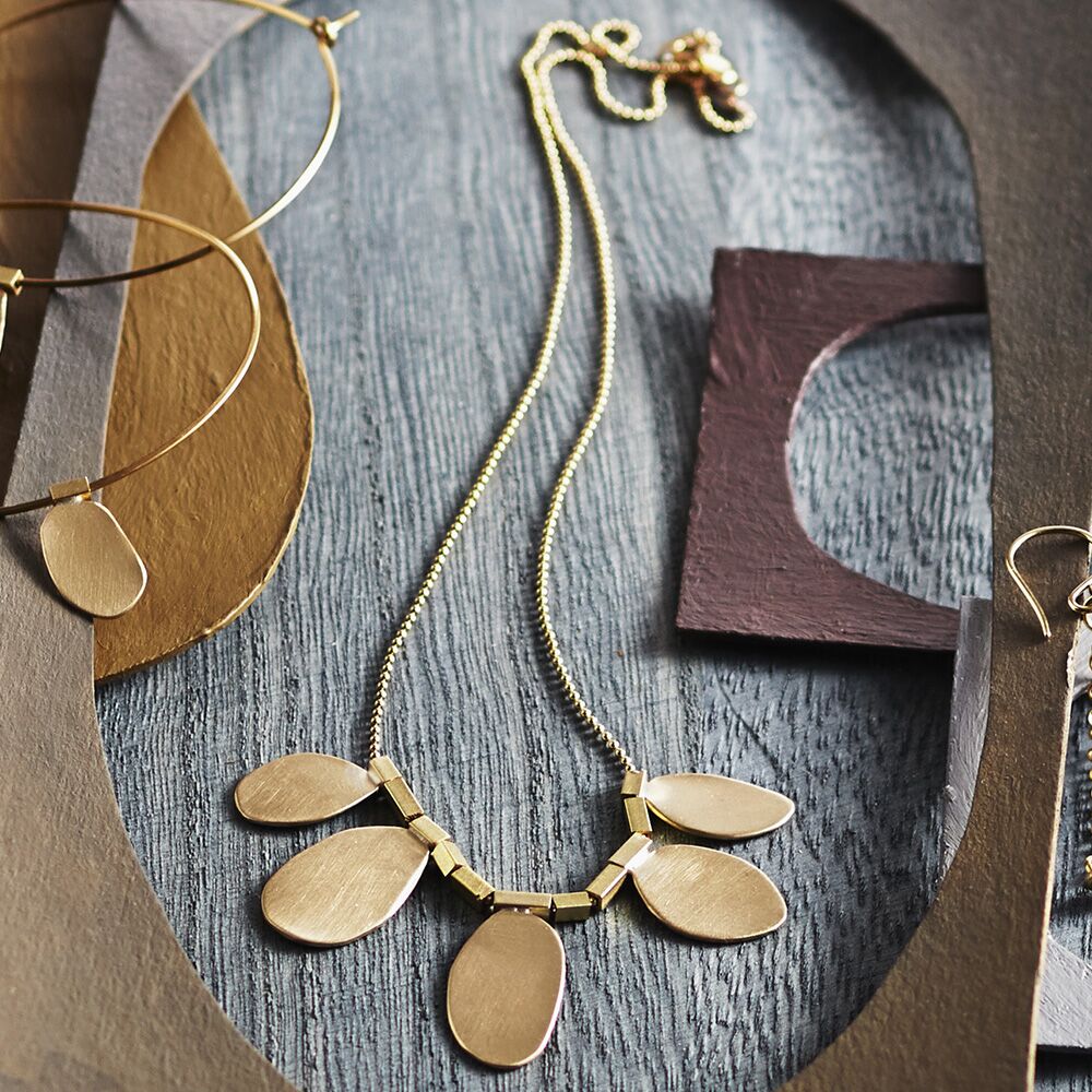 Brass Petals Necklace by Roost - Image 3