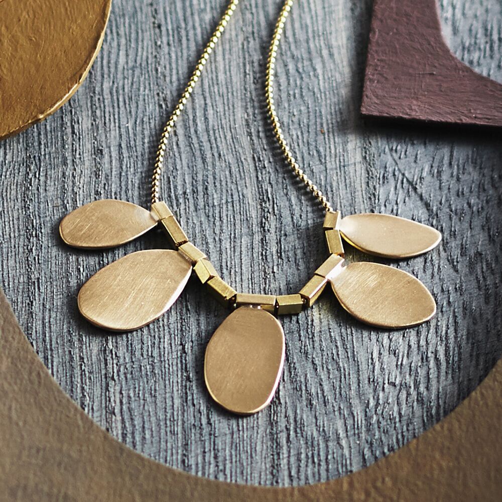 Brass Petals Necklace by Roost - Image 2