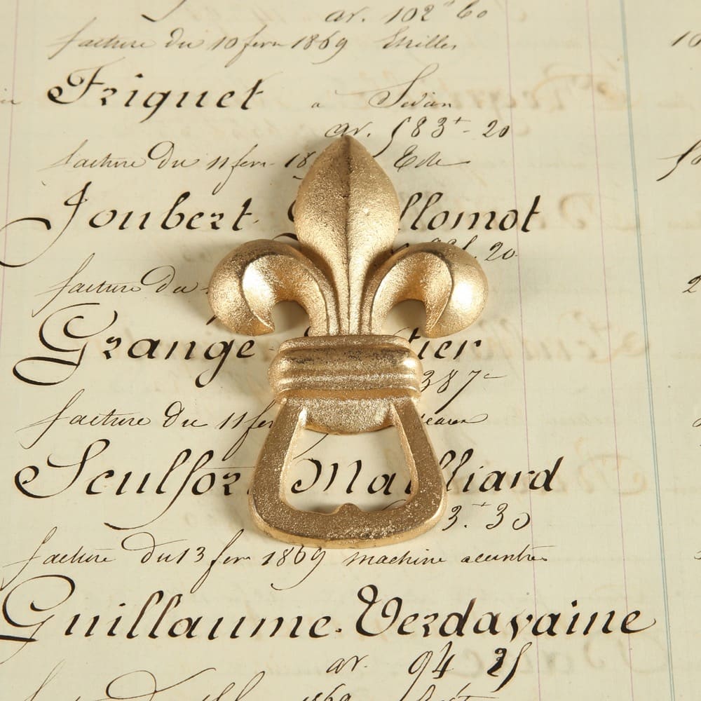 Gold Fleur De Lys Bottle Opener by HomArt - Image 3