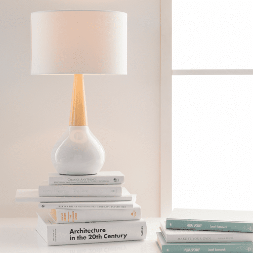 White Kent Table Lamp by Livabliss - Image 2