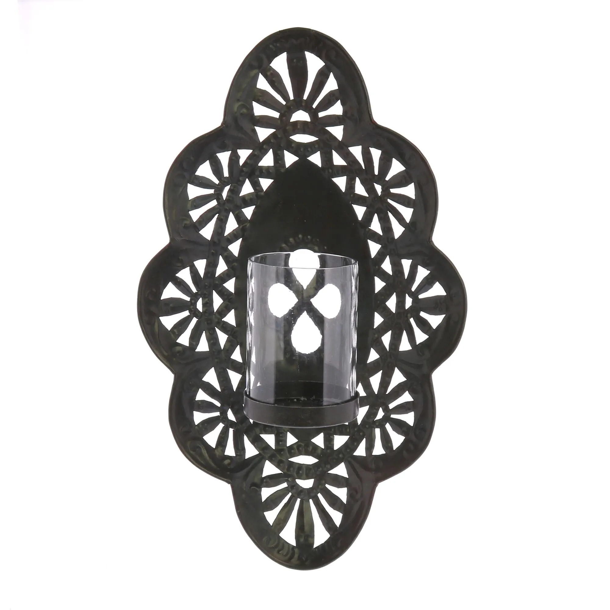 Small Black Sala Wall Sconce by HomArt